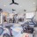 fitness studio with cardio and weight lifting equipment