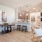 open dining area next to kitchen