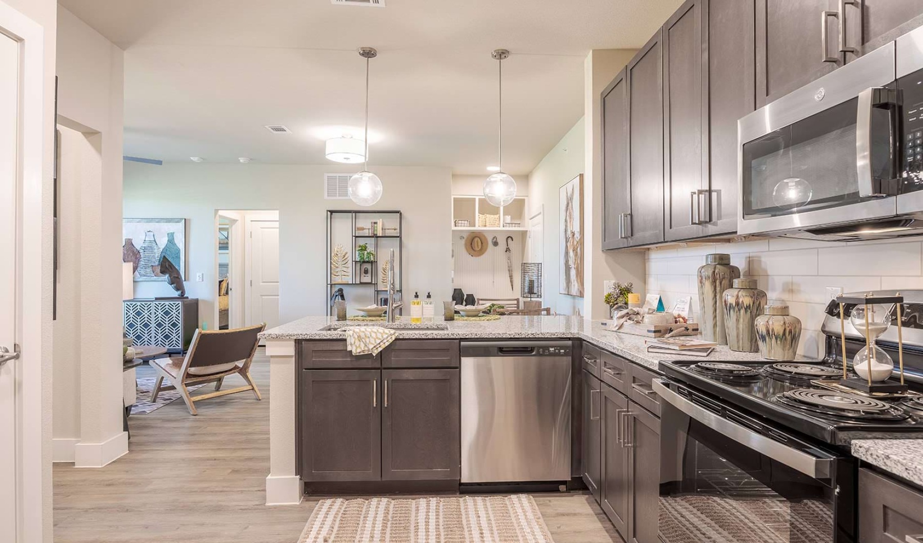 spacious and bright kitchen